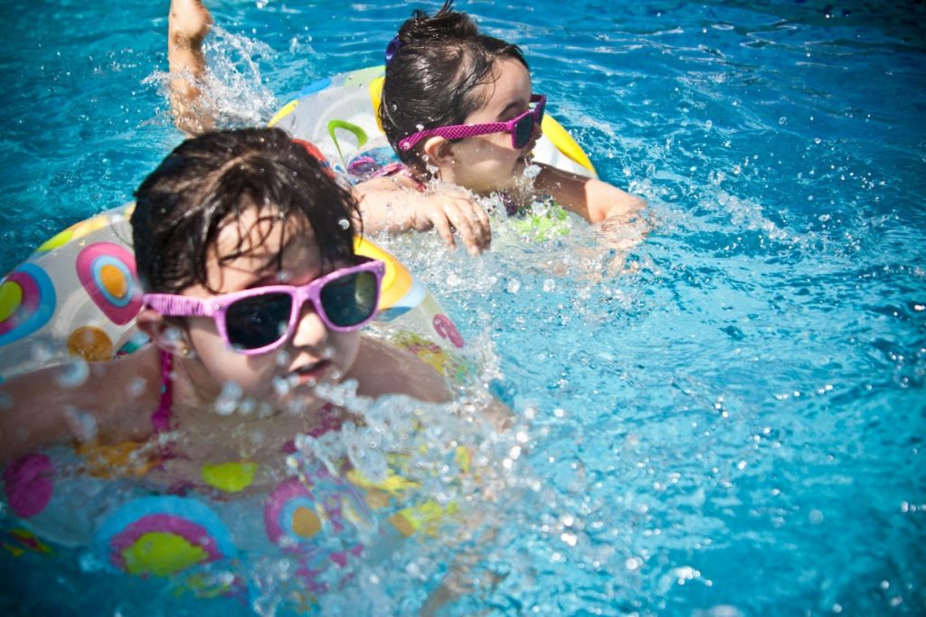 Kids enjoying water slides at A Famosa Melaka Water Park